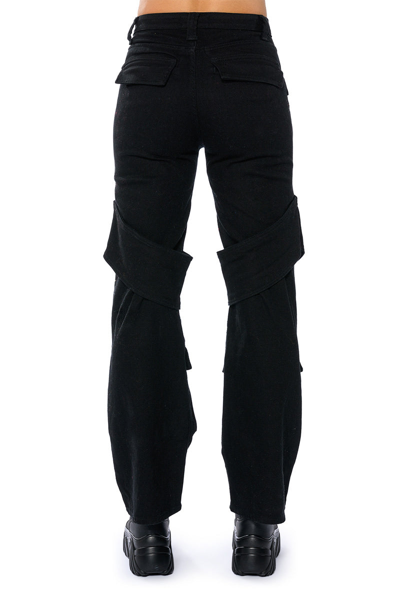 TOO COOL CARGO HIGH WAISTED JEANS