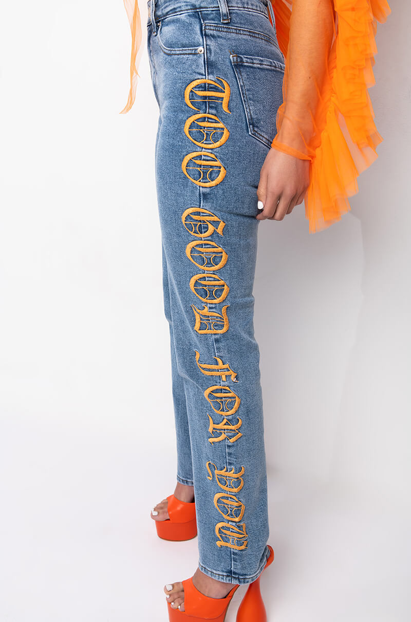 TOO GOOD FOR YOU RELAXED JEANS