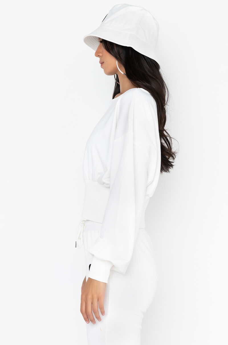 TOO HOT TO HANDLE SCOOP NECK SWEATSHIRT