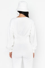 TOO HOT TO HANDLE SCOOP NECK SWEATSHIRT
