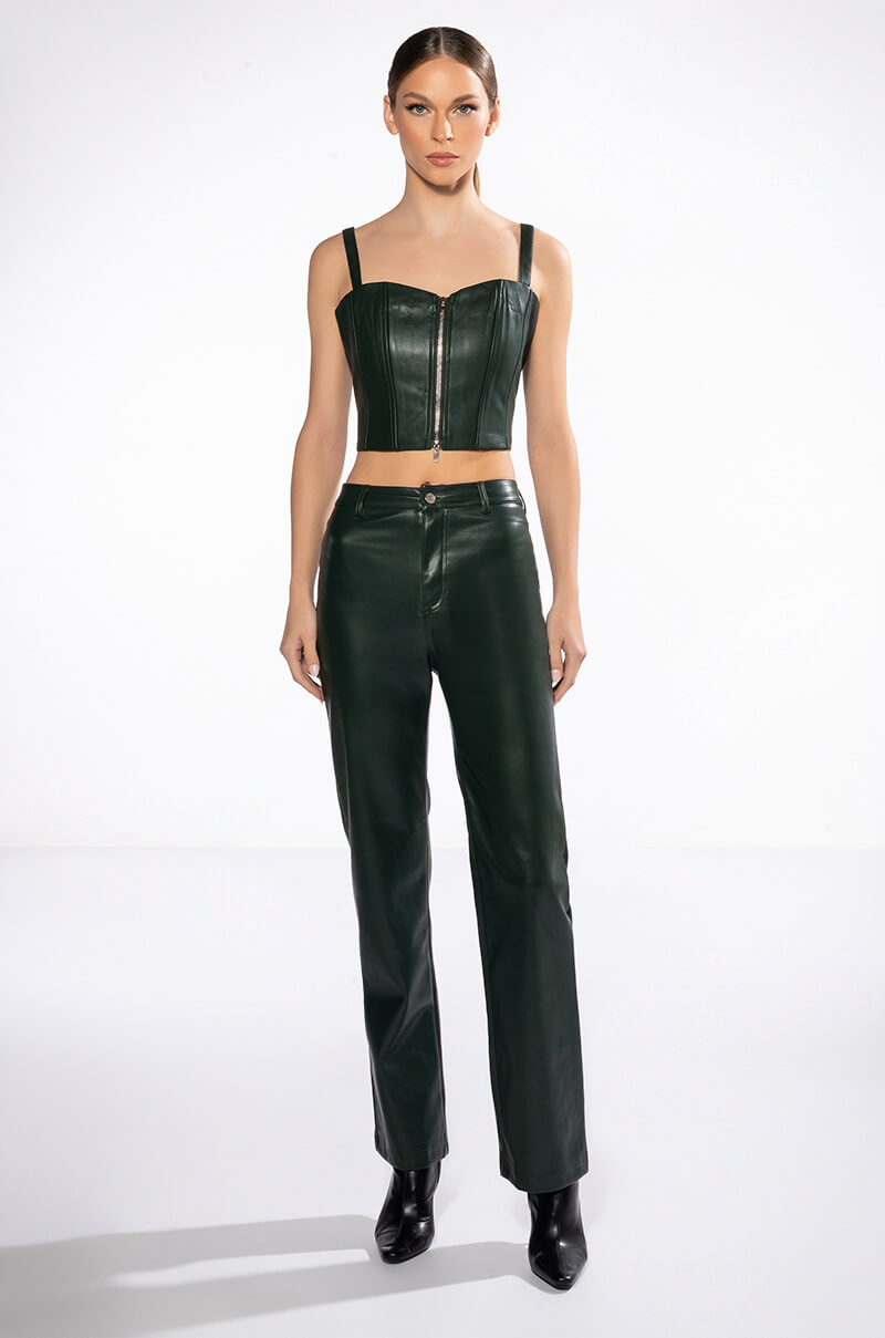TRUE LOVE ZIP UP STRUCTURED TANK TOP