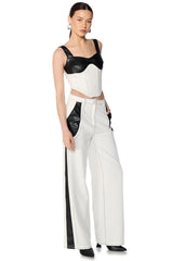 TURN ON MY CHARM WIDE LEG TROUSER