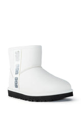 UGG CLASSIC MINI SIDE LOGO II BOOTIE IN WHITE