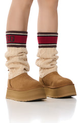 UGG CHESTNUT W CLASSIC SWEATER LETTER