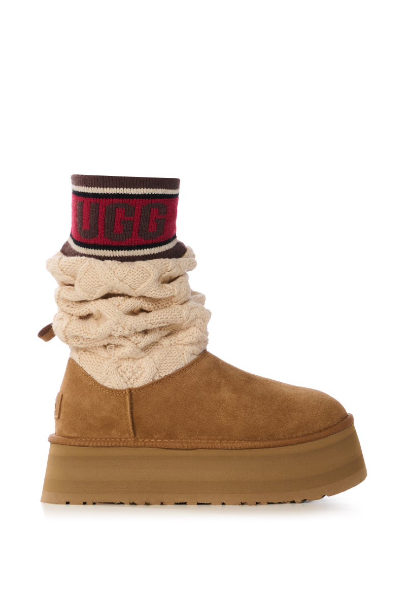 UGG CHESTNUT W CLASSIC SWEATER LETTER
