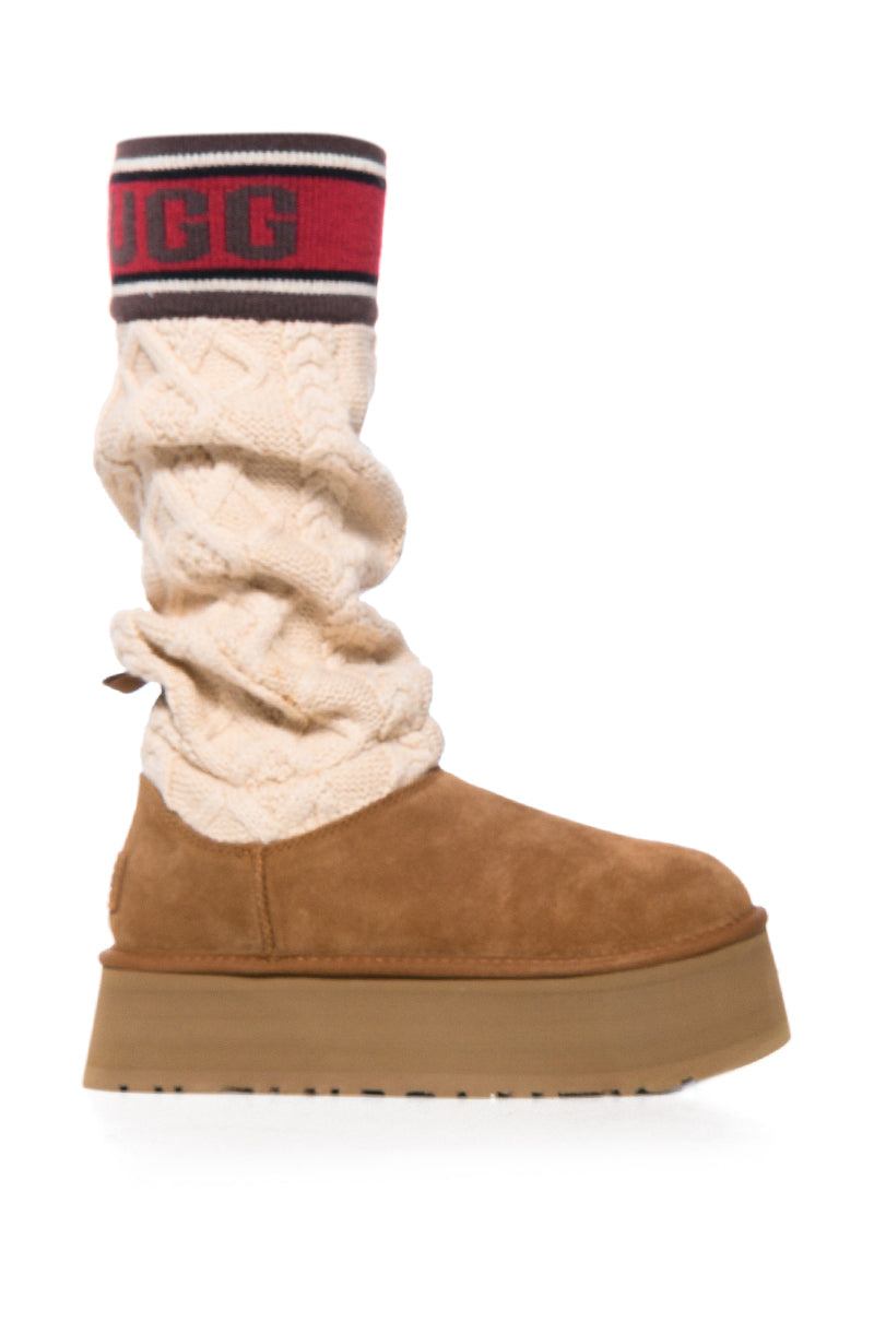 UGG CHESTNUT W CLASSIC SWEATER LETTER