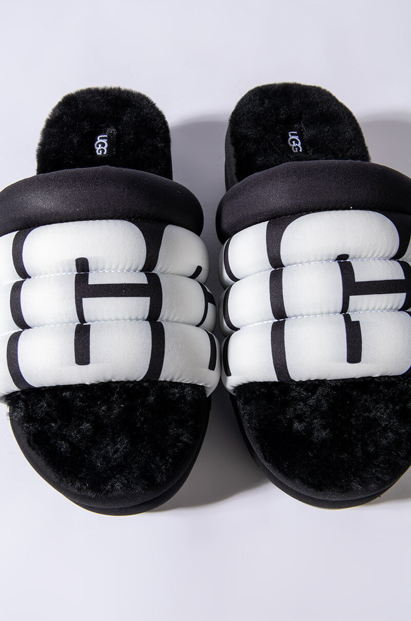 UGG PUFT SLIDE LOGO SANDAL