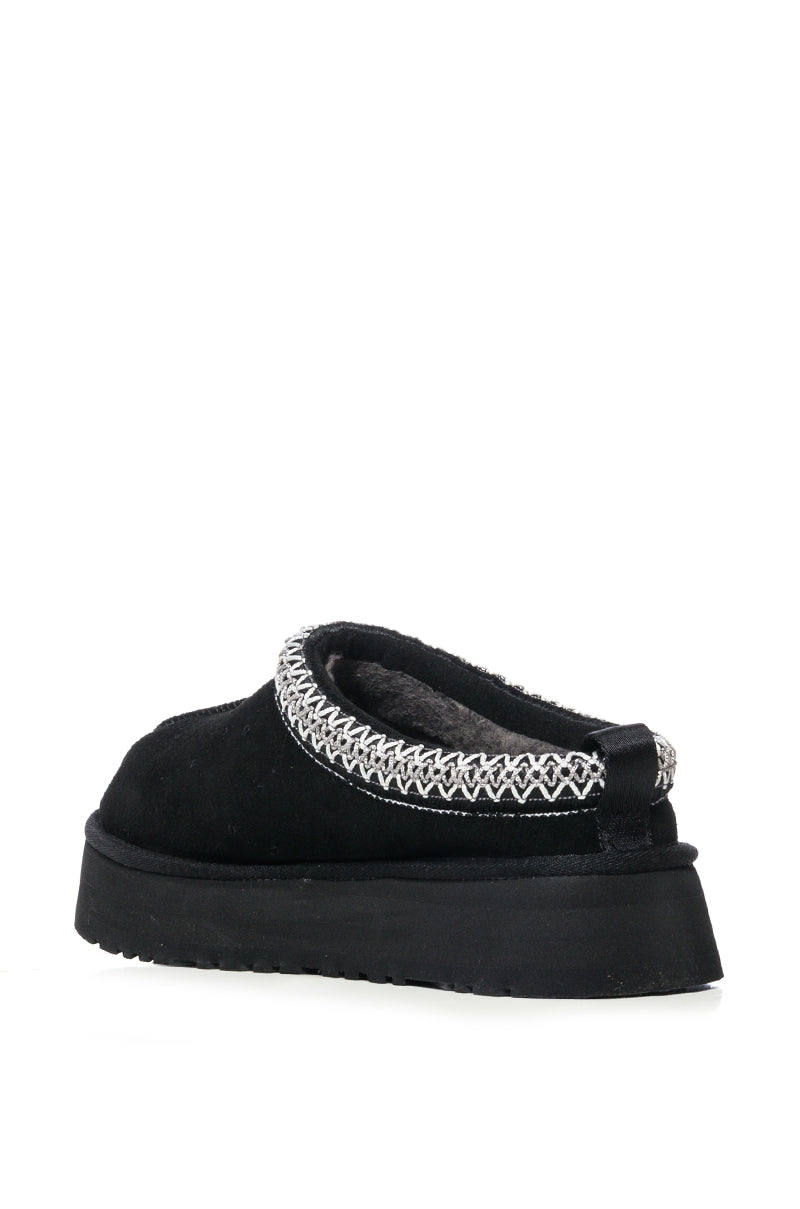 UGG TAZZ FLAT SLIPPER IN BLACK