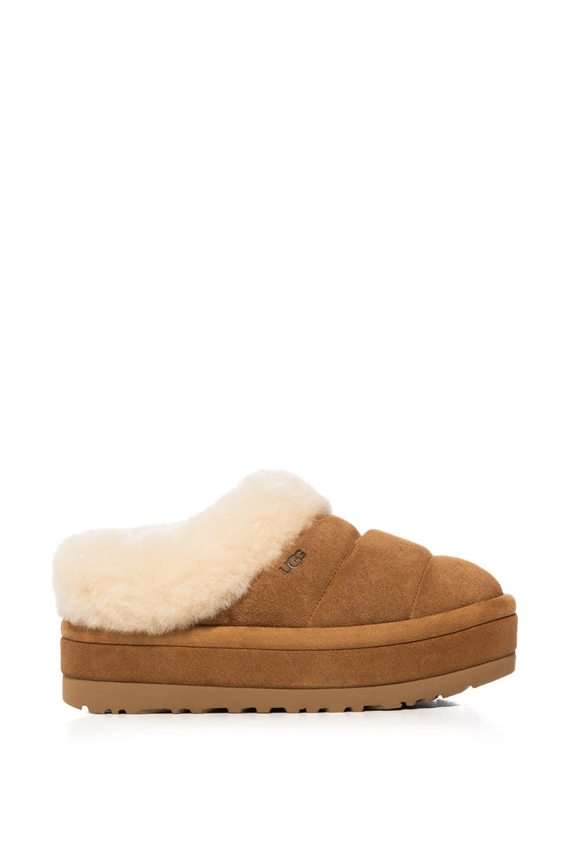 UGG TAZZLITA FLATFORM SLIPPER IN CHESTNUT