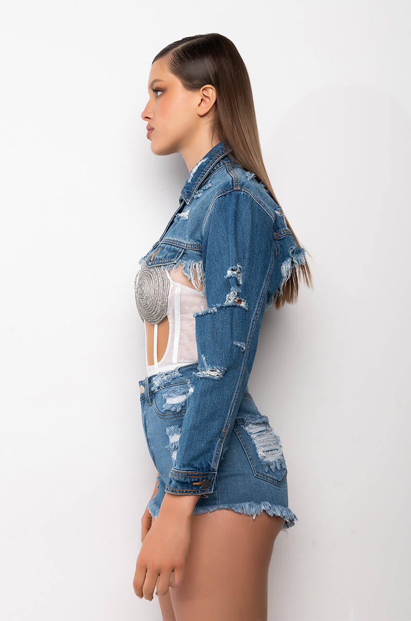 ULTRA CROP DENIM JACKET