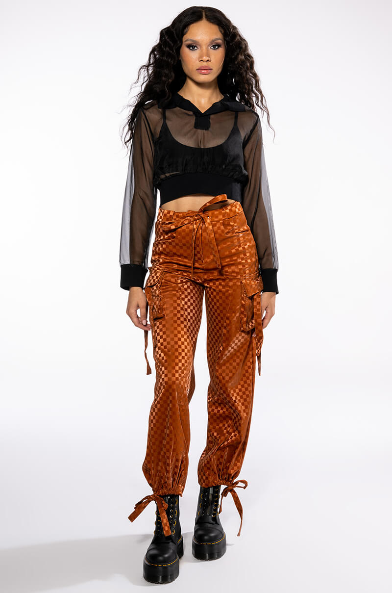 UNCOVERING YOUR TRACKS CARGO PANTS