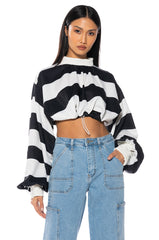 UP TO ME STRIPED BLOUSE