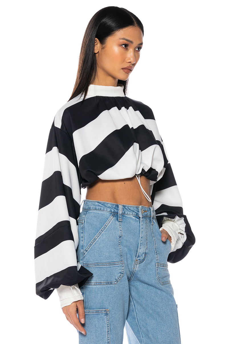 UP TO ME STRIPED BLOUSE