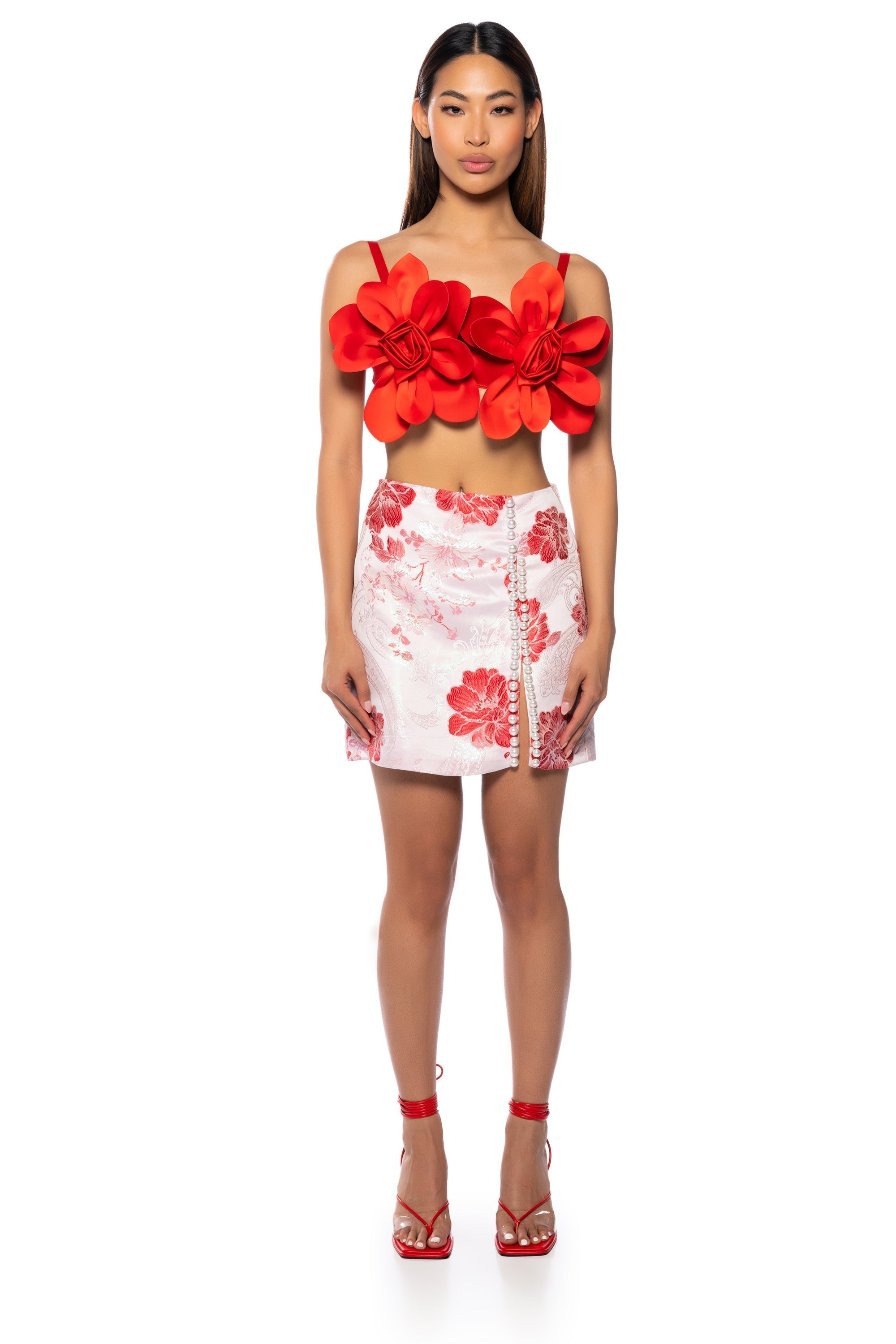 VACATION FROM YOU EMBELLISHED MINI SKIRT