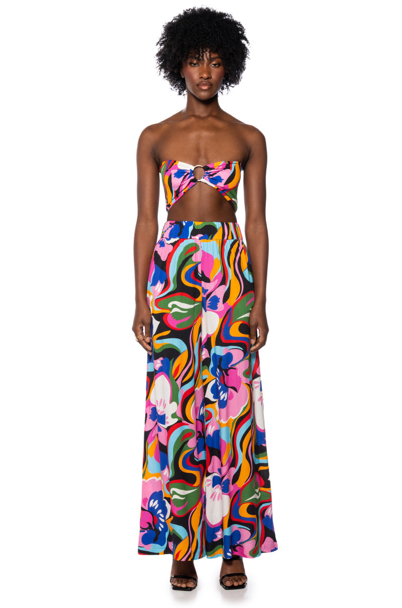 VACAY MODE WIDE LEG PANTS