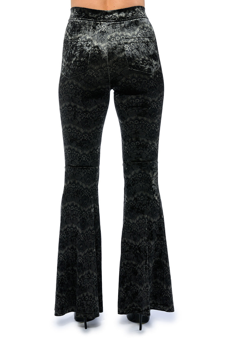 VELVETY SOFT HIGH RISE FLARE PANT