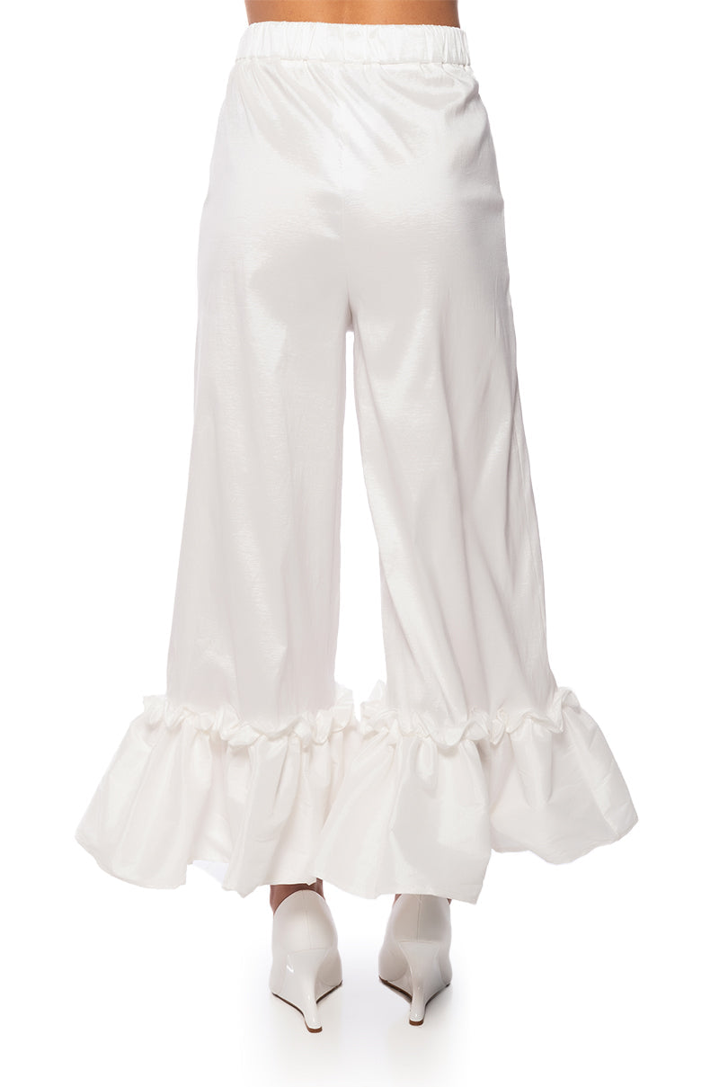 VERONA RUFFLE HEM TROUSER