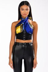 VIENNA CORSET HALTERNECK TOP