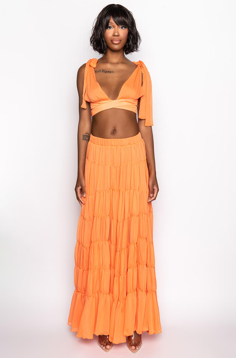 VILLA DREAMS BOW DETAIL CROPPED BLOUSE