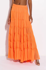 VILLA DREAMS PLEATED MAXI SKIRT