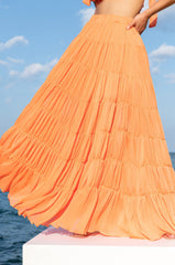 VILLA DREAMS PLEATED MAXI SKIRT