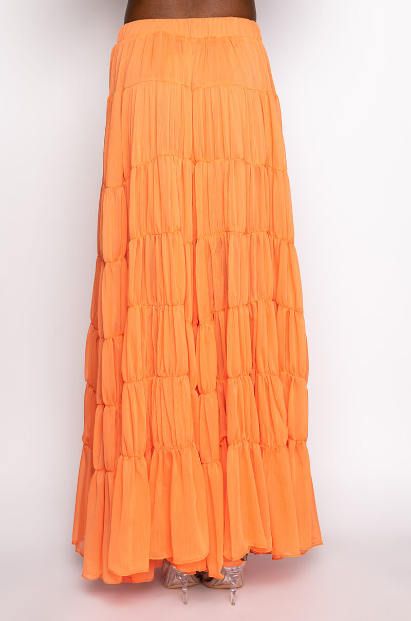 VILLA DREAMS PLEATED MAXI SKIRT