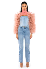VIRGO RUFFLE SLEEVE LAYERING TOP