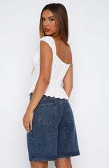 Bella Denim Shorts Dark Blue