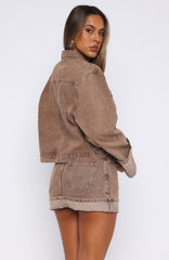 Charlotte Denim Jacket Tan Wash