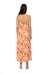 WALK ON THE BEACH PRINTED MAXI DRESS