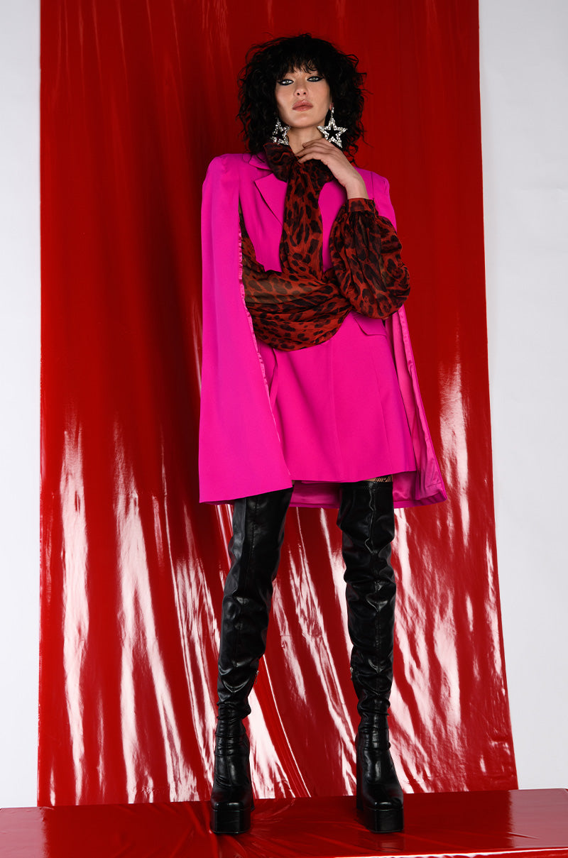 CAITLYNN TIE NECK SHEER BLOUSE