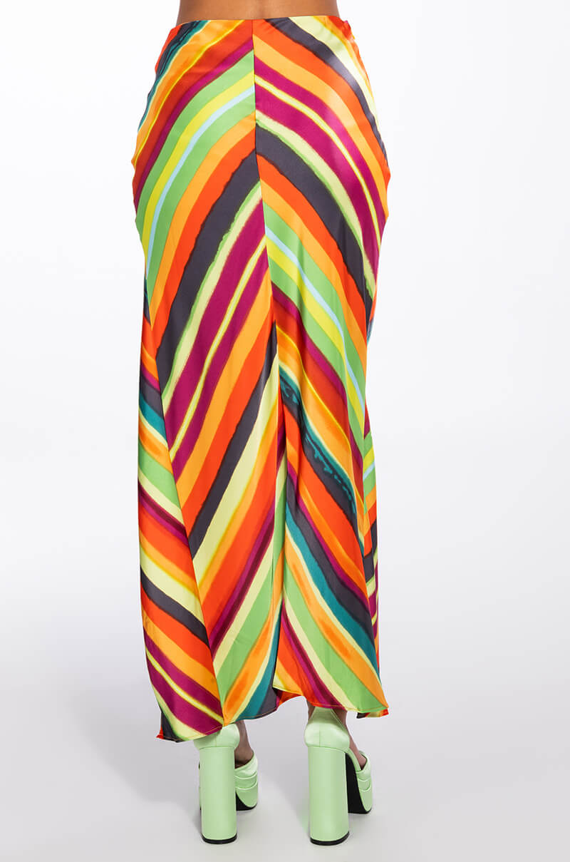 WANT YOU TO WANT ME MIDI SKIRT WITH HIGH SLIT