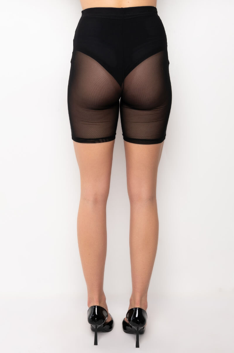WATCH THE WALK AWAY MESH BIKER SHORTS