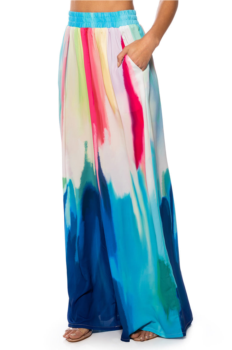 WATERCOLOR PALAZZO PANT