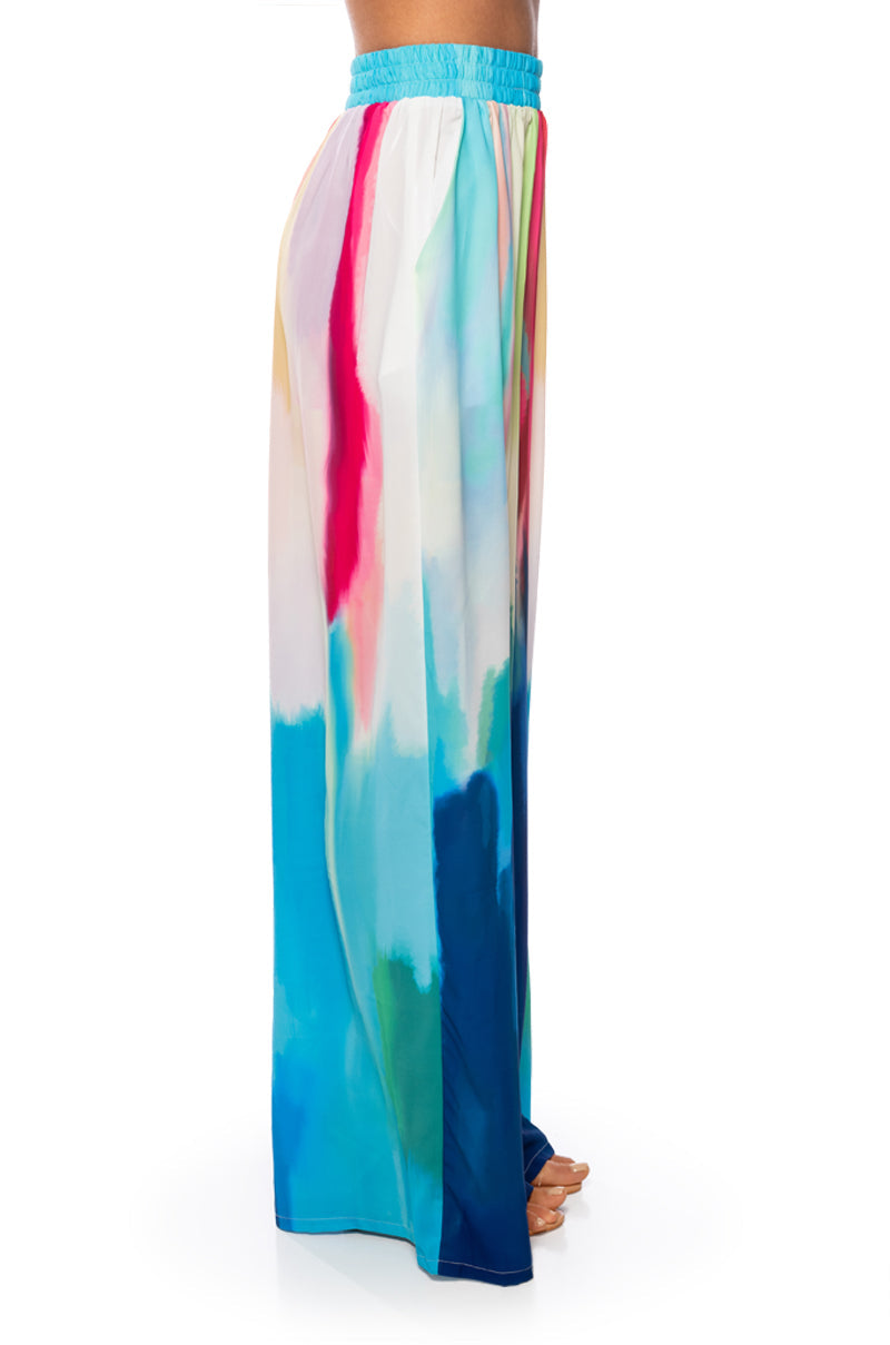 WATERCOLOR PALAZZO PANT