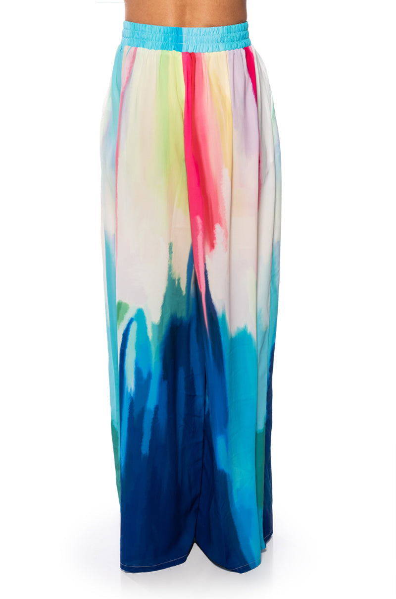 WATERCOLOR PALAZZO PANT