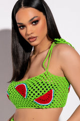 WATERMELON SUGA KNIT BRALETTE