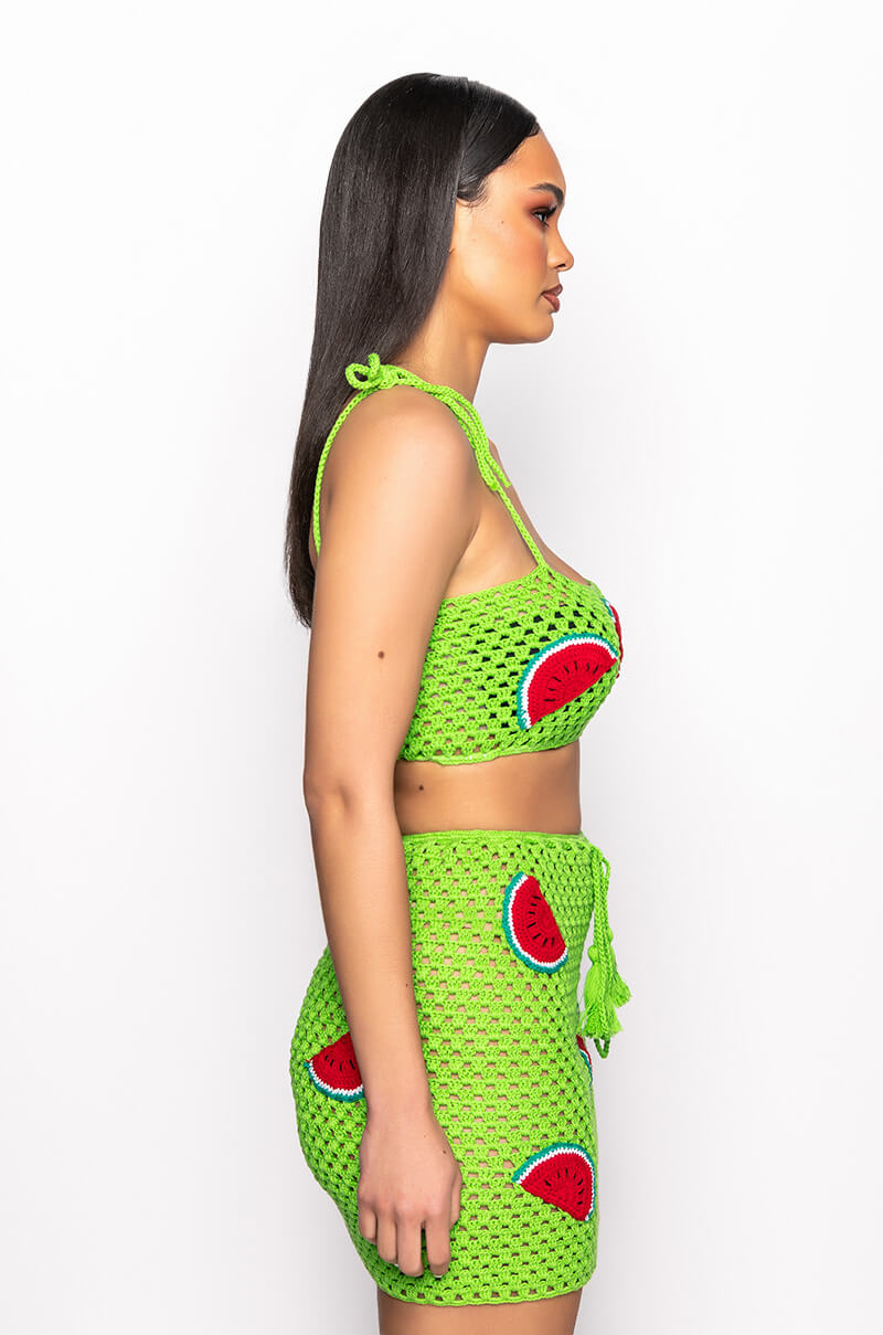 WATERMELON SUGA KNIT BRALETTE