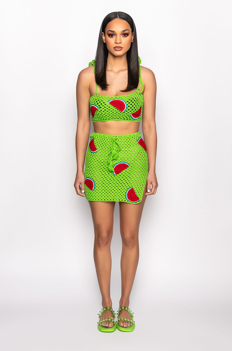 WATERMELON SUGA KNIT BRALETTE