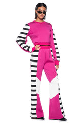 WATERMELON SUGAR WIDE LEG KNIT TROUSER