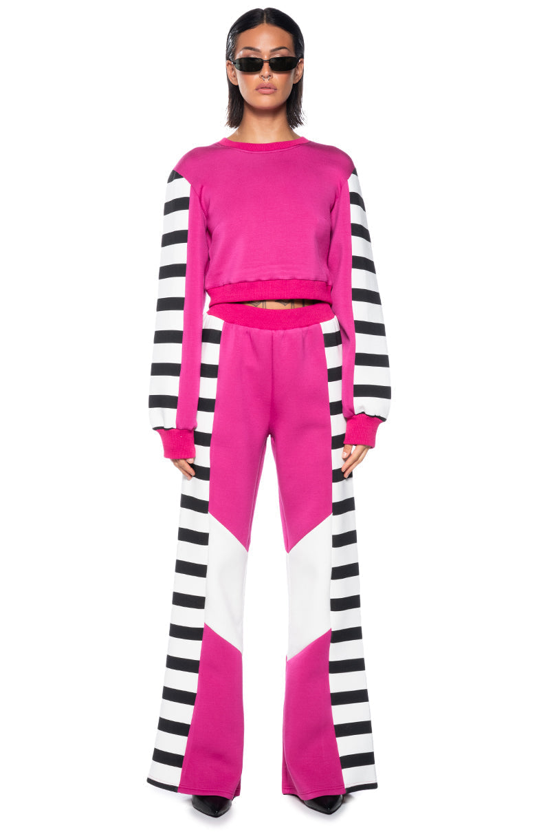 WATERMELON SUGAR WIDE LEG KNIT TROUSER