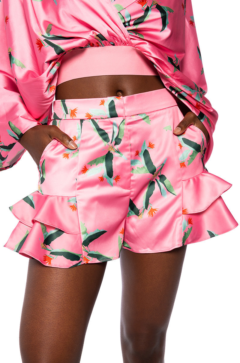 WE MEET AGAIN FLOUNCE SHORTS