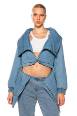 SHE'S A QT CONVERTIBLE DENIM JACKET