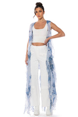 WHAT DREAMS ARE MADE OF DENIM MESH DUSTER