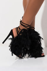 WHAT DREAMS ARE MADE OF FEATHER STILETTO SANDAL