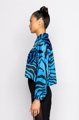 WHAT YOU WANT SATIN BUTTON UP