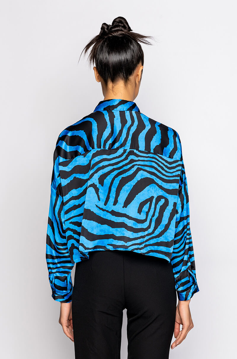 WHAT YOU WANT SATIN BUTTON UP