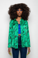 WHAT'S NEW BUTTON UP BLOUSE