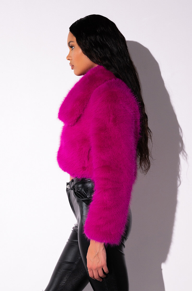 PARIS HILTON WORE IT SO I WORE IT FUR JACKET