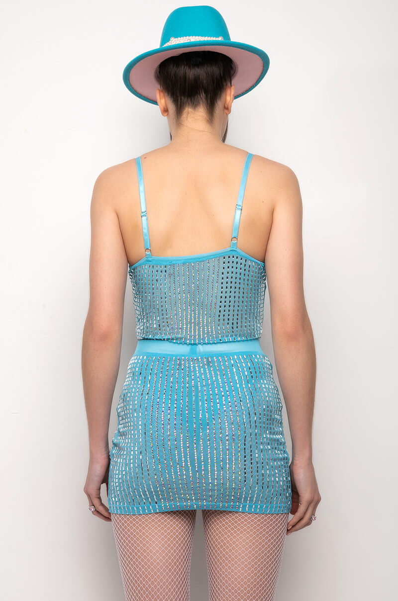 WHERE YOU AT RHINESTONE MESH BODYSUIT